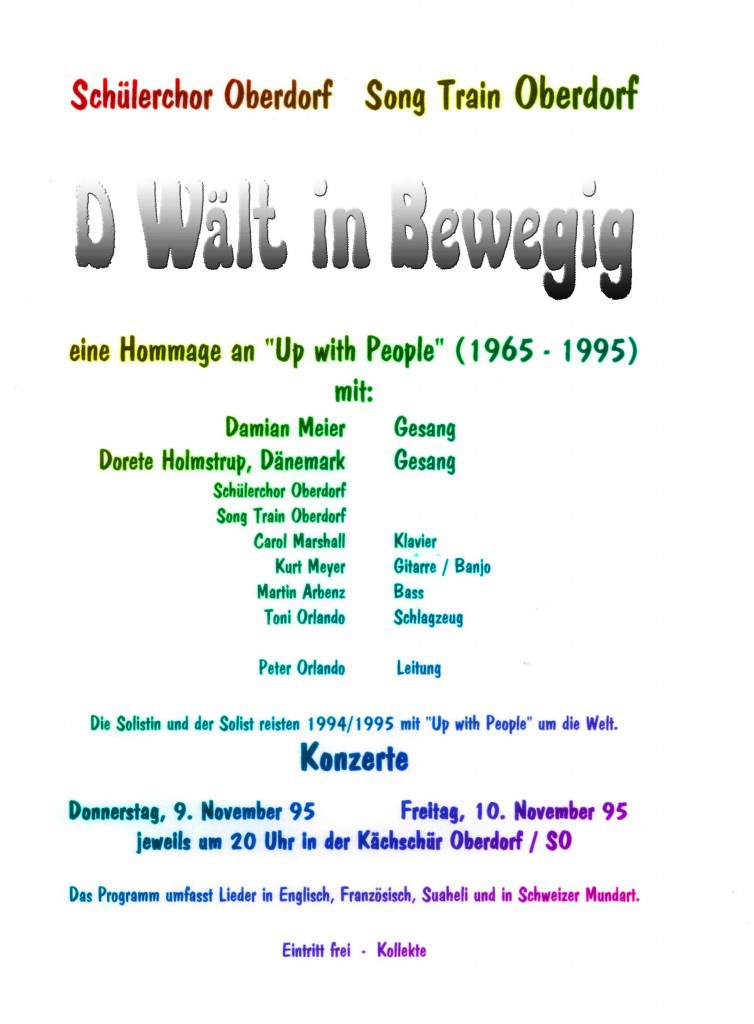 Flyer 1995 D Wält in Bewegig