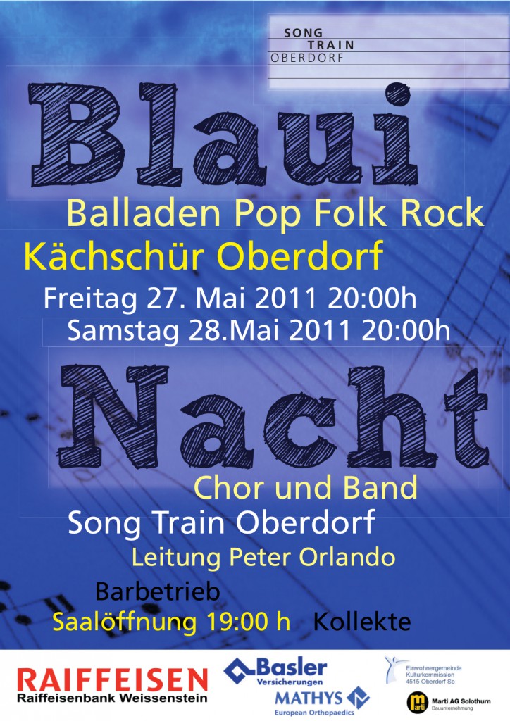 SongTrain Plakat 2011